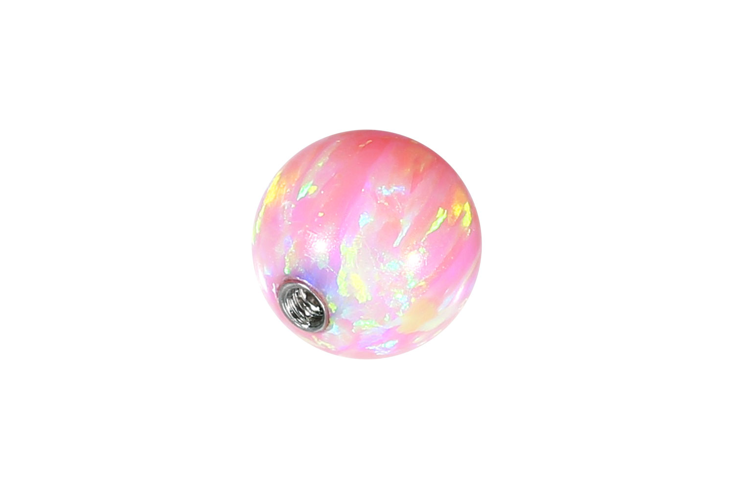 Synthetischer Opal Schraubkugel mit Chirurgenstahl-Gewinde